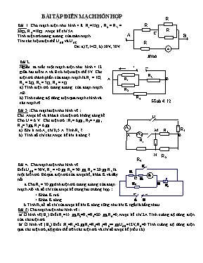Bài tập về Điện mạch hỗn hợp Vật lí lớp 9